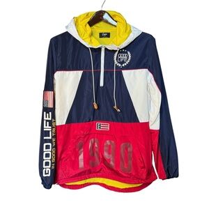 Camp The Good Life Windbreaker 1990 Nautical Sailing Small